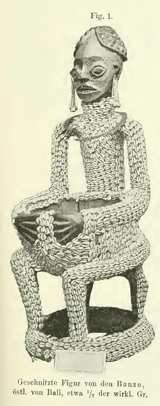 Historische Fotografie der Ngonnso'-Statue